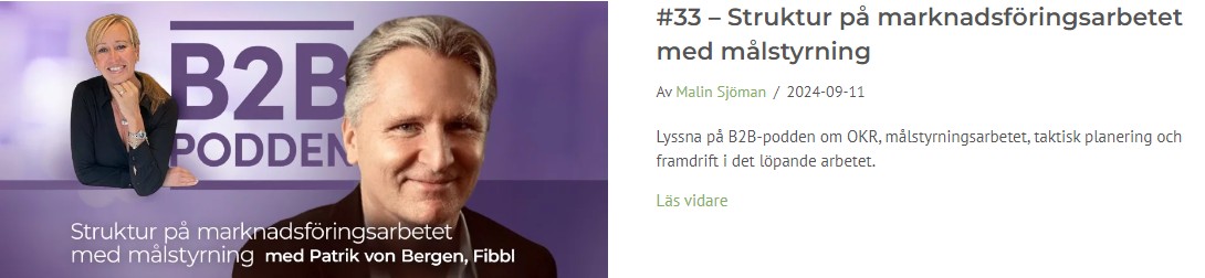 Patrik von Bergen OKR expert